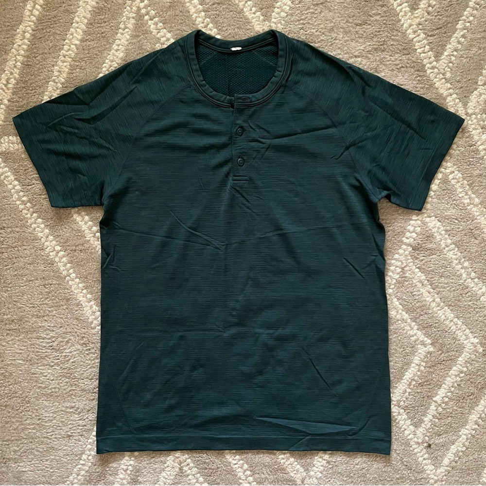 Lululemon Metal Vent Tech Henley Medium Green